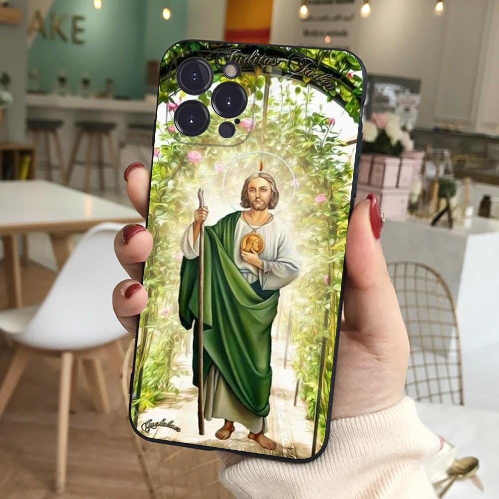 San Judas Phone Case For iPhone 15 14 11 12 13 Mini Pro XS Max Cover 6 7 8 Plus X XR SE 2020 Funda Shell