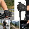 Guanti da Bici Mezza Dita Estivi Traspiranti Antiscivolo Rivetti Pelle Nera Ammortizzanti Guanti per Bicicletta MTB Strada Pantaloncini da Ciclismo Guanto