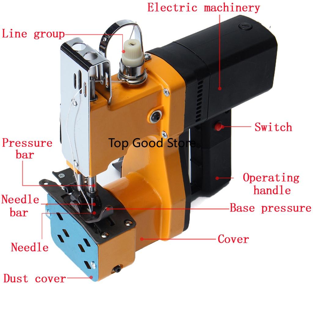 220V Handheld Bag Closer Stitching Sealing Machines Kit for Textile with Plug  Mini Electric Sewing Machine