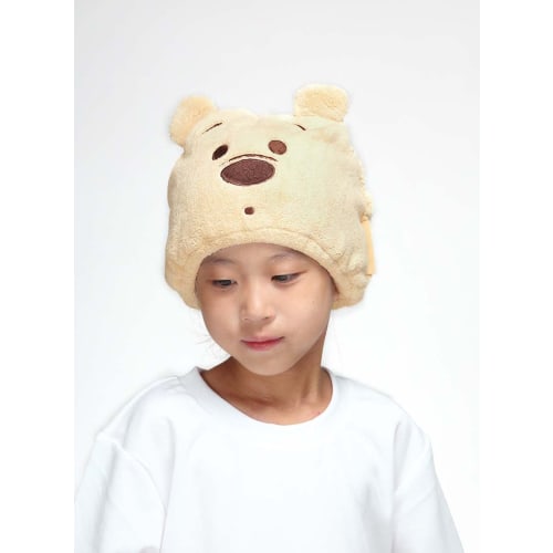 skater water absorbent quick drying animal towel cap disney winnie the pooh height 23 x width 17cm toc11-a