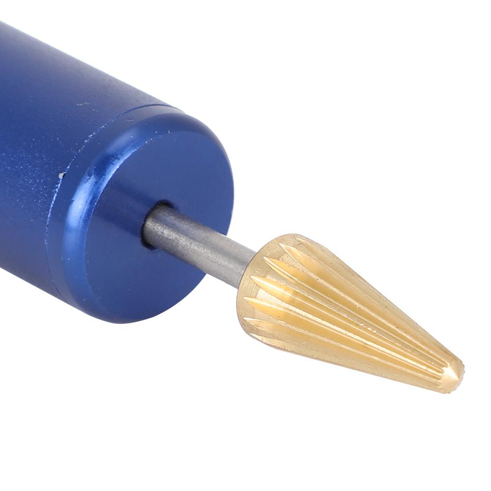 Faux Leather Edge Dyeing Pen Handheld Edge Printing Roller Applicator Tool Dark Blue
