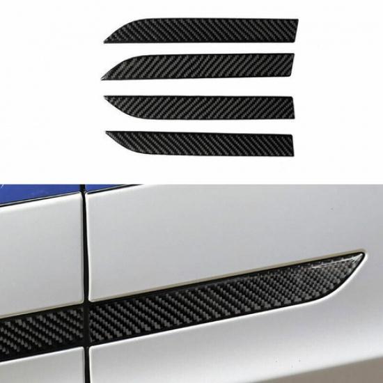 Real Carbon Fiber Outside Door Handle Cover Trim Fit For Tesla Model X 2016-