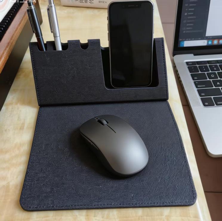 3-in-1 Mouse Pad: Desktop Pen Holder & Phone Stand