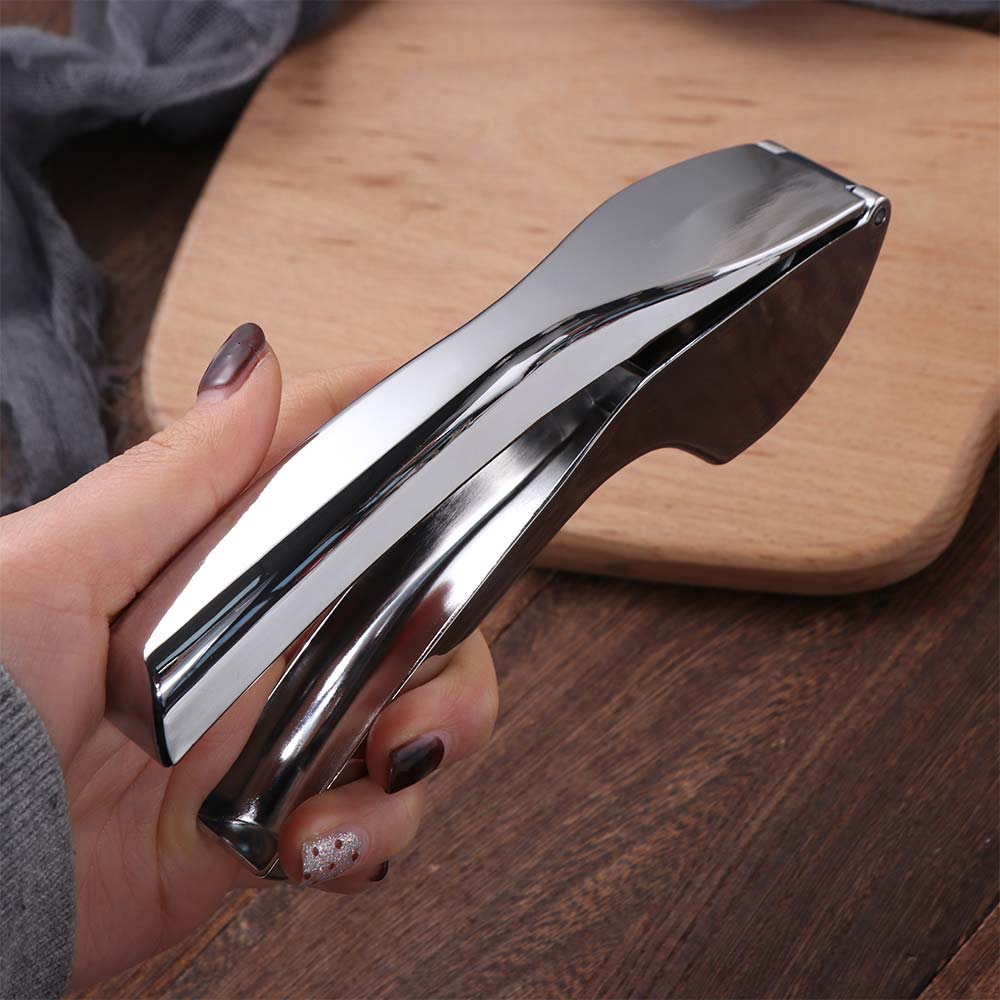 Easy Cleaning Manual Garlic Press Ergonomic Grip Handheld Garlic Masher Anti-Rust Zinc Alloy Ginger Crusher Home