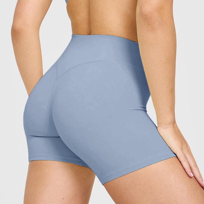 European & Asian Peach Hip Yoga Sports Shorts: High Waist, Slimming, Outdoor Cycling