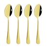 4Pcs Mirror Dinnerware Set Stainless Steel Flatware Cutlery Rainbow Set Kitchen Dinner Spoon Silverware Kitchen Tableware Set