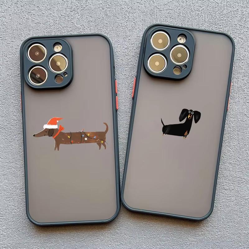 Cute Dachshund Bulldog Pattern Phone Case For Samsung Galaxy S26 S25 Ultra S24 S23 FE S22 S21 Plus S20 A56 A55 A54 A35 A16 Cover