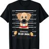 Black Mouth Cur Funny Mug Shot Bad Dog Mom Dad Gift T-Shirt