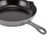 STAUB 26cm Enamel Frying Pan with Cast Iron Handle, Round, Graphite Gray, Induction Compatible, 1222618/40510-616-0