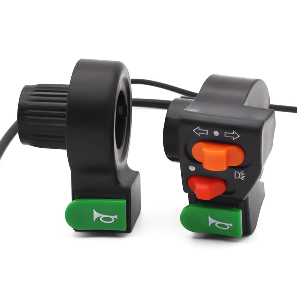 Motorcycle Electric Scooter Horn Turn Signal Headlight 3 In 1 Combination Switch Button for CLICK125 150 Enhanced Safety