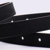 Faux PU Leather Women's Thin Belt Solid Color Waist Cinching Belt  Jean Matching