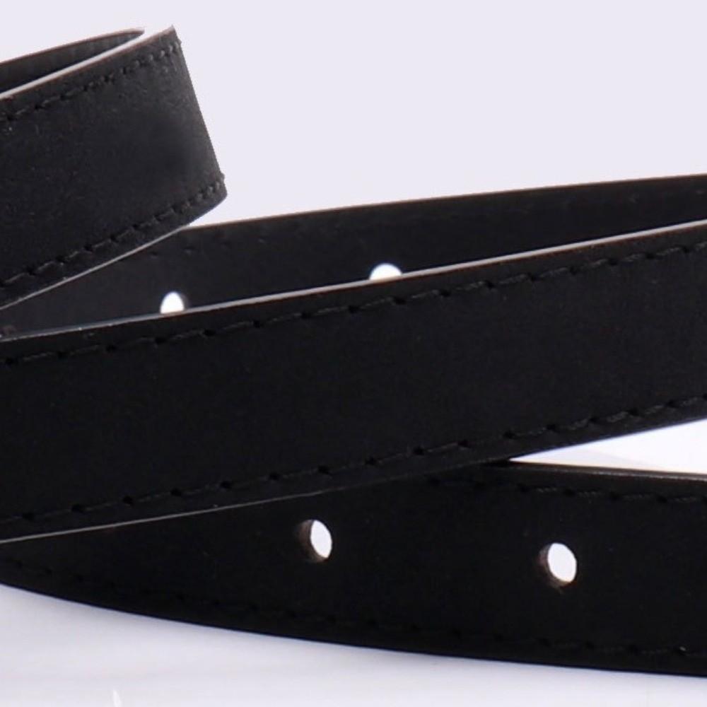 Faux PU Leather Women's Thin Belt Solid Color Waist Cinching Belt  Jean Matching