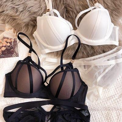Vendita calda set reggiseno di pizzo sexy da donna marchio di moda intimo classico fasciatura reggiseno push up set di reggiseni e mutandine vuoti da donna