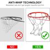 Chain Basketball Net Replacement, 21" Heavy Duty Rust Proof Galvanized Steel with 12 Locking Hooks,Fits All Standard Indoor/Outdoor Hoops