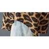 DIMANAF 2025 Women Summer Plus Size Shirt Blouse Long Sleeve Buttons Fashion Leopard Tops Tees Loose New Blouse