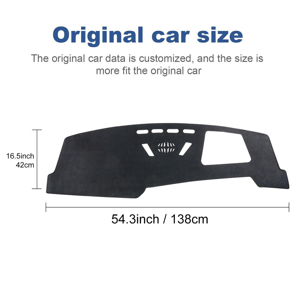 FDAIUN Car Dashboard Mat for BMW X1 U11 X2 U10 Sun Protective Interior Custom Black Suitable for (2024-2026) - Protection, Anti-Deterioration, Mat,