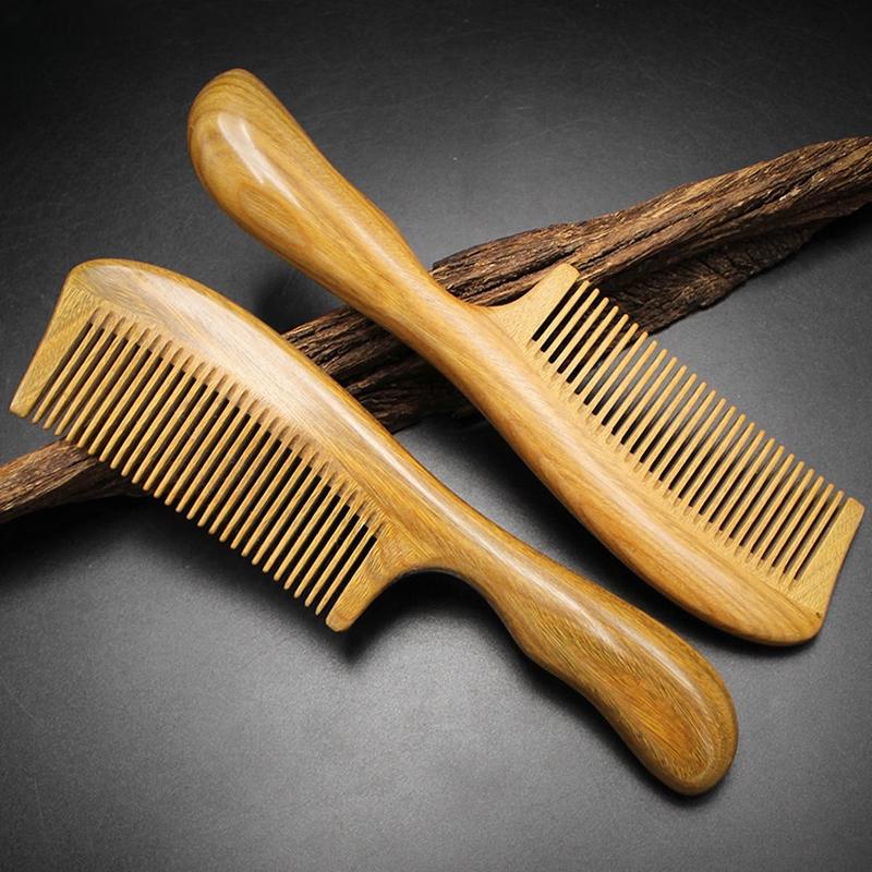 Green Sandalwood Fine Tooth Comb