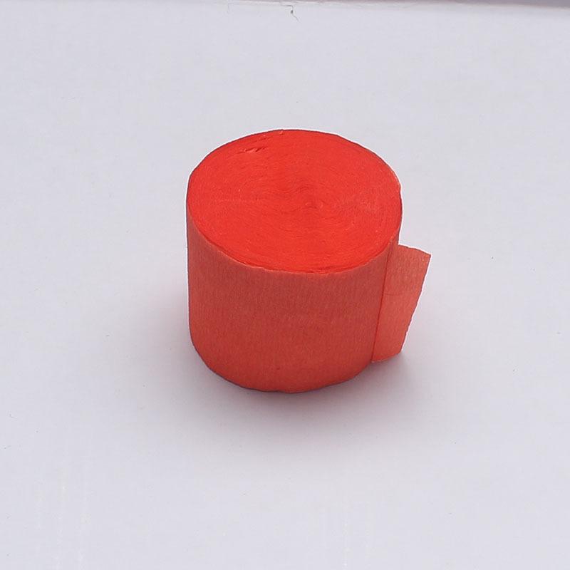 4.5cm x 10m Colored Crepe Paper Roll for Crafts and Balloon Streamers