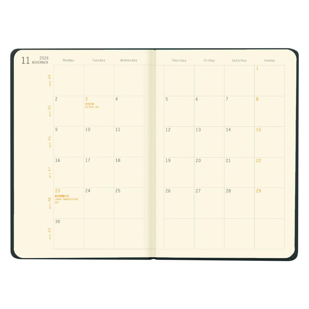 Rhodia January Planner Weekly Vertical Planner Weekly Rhodia cf117328 [2026 Start] Diary, A6, Type, "Web Vertical" Orange,