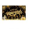 Black Gold 2026 New Year Backdrops Colorful Balloon Photo Background Party Background  Photo Studio
