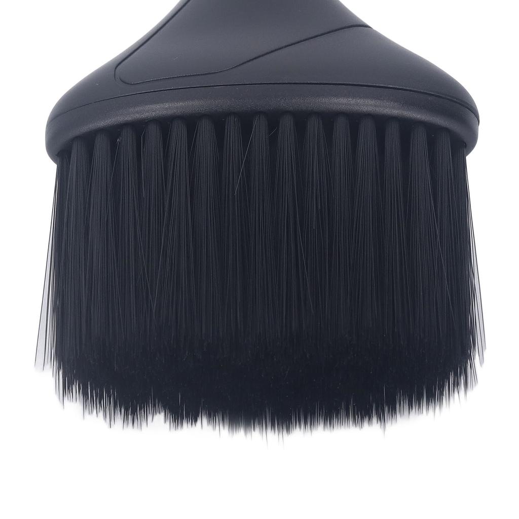Neck Duster Cleaning Brush Black Oblate Neck Hairbrush Soft Nylon Barber Duster Brush