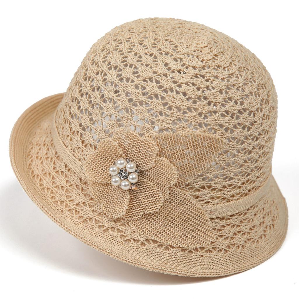 Sommer-Sonnenschutzhut Französischer Stil Gerollter Rand Sonnenschutzhut Outdoor Fischerhut Koreanische Mode Blumenhut für Damen
