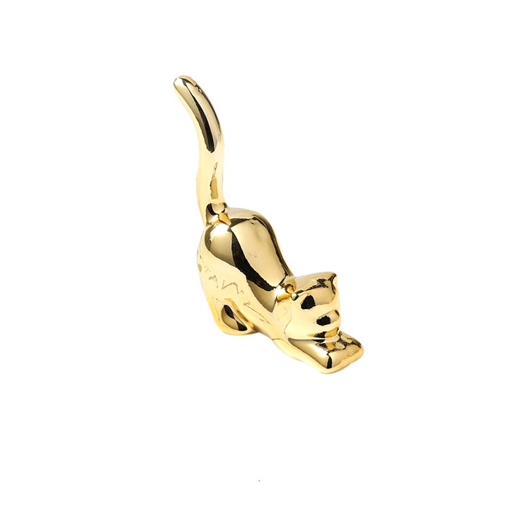 

Украшение комнаты в стиле животных, скандинавские миниатюрные керамические поделки, домашний декор, золотые украшения 7