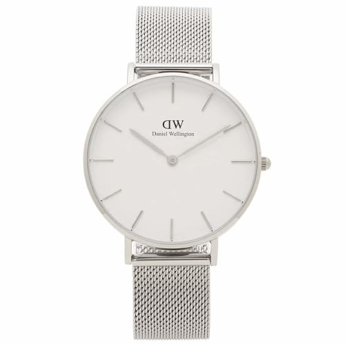 Daniel Wellington Petite 36mm Unisex Quartz Watch for Men and Women, Silver (DW00600306)