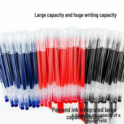 Penna Gel Asciugatura Rapida Junengxie - Nero 0,5 mm, Grande Capacità, Tubo a Ago Completo
