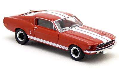 BREKINA Ford Mustang GT350 1968 Red BOSS 302 Tribute BREKINA Mustang HO Scale 1/87