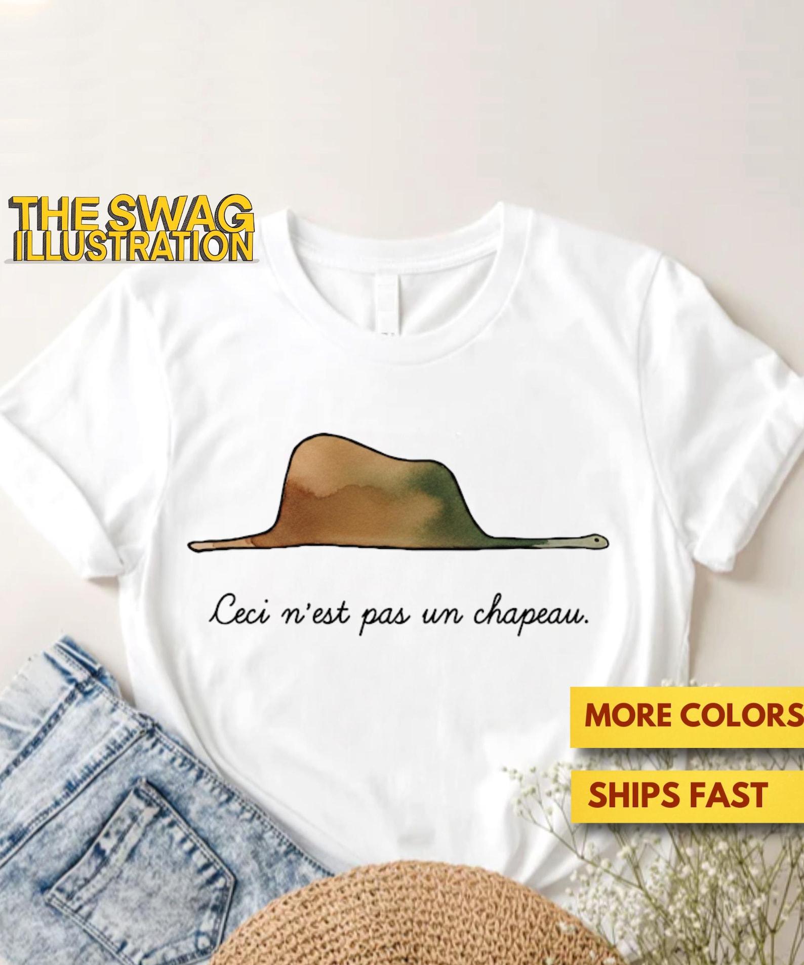 Le Petit Prince Shirt, Ceci N est Pas Un Chapeau Shirt, Children s Book Shirt, Library Lovers Shirt, Little Prince Shirt, Magritte Shirt XL