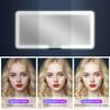 HD Car LED Makeup Mirror LED Touch Screen Sun Visor Plate Interior Rear Mirror Three Gear Adjustment Dimmable Auto Vanity Mirror