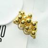 Silver/Gold Metal Balls Ring Round Ball Statement Finger Ring Punk Tassel Ring  for Women
