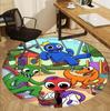 Game Rainbow Friends Pattern Round Rug, Indoor/Outdoor Mat, for Picnic, Gameroom, Bedroom, Office, Living Room, Home Decor Carpet, Birthday Gift