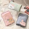 Rechargeable Safety Hand Warmer - Cartoon Embroidery Design, Explosion-Proof, Electric Abdomen & Bed Warmer Bag