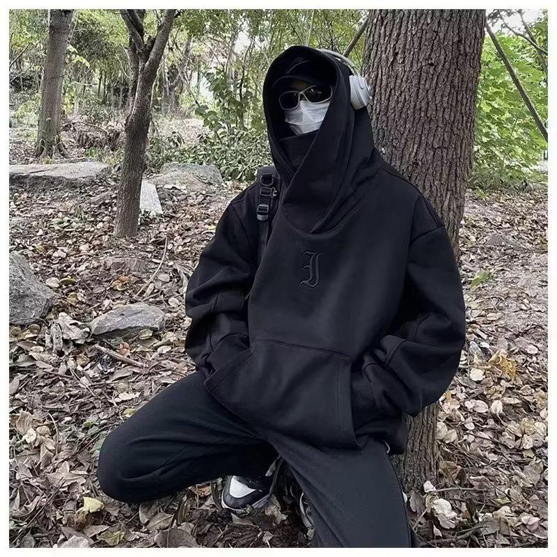 High-Street Vibe Men's Oversized American Heavy Sweatshirt with Hood