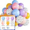 Neues Jahr Matt Glitzer Metallisch Latex Ballon Set für Dekorative Foto Atmosphäre