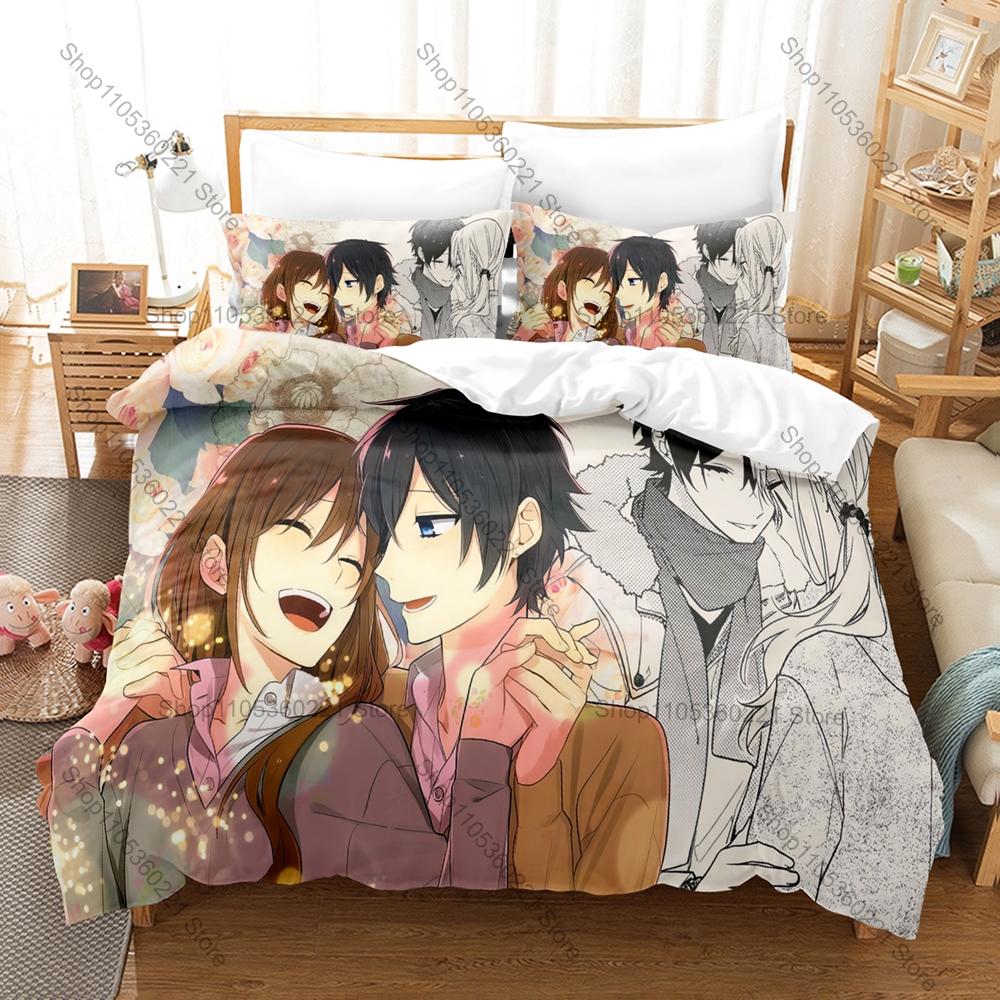 Personality Miyamura Izumi Bedding Set New Anime Character Printed Duvet Cover & Pillowcase Home Textile Gift All Sizes Availabl