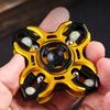 Metal Mecha Hand Fidget Spinner Luminous Rotating Spinning Top Tip EDC Stress Relief Pocket Toy Adults Men Easing Anti Anxiety