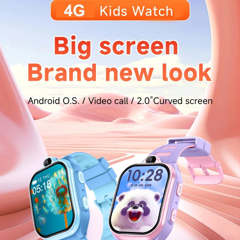 2025 New 4G Smart Watch Kids GPS WIFI Video Call SOS APP Download Child Smartwatch Monitor Tracker Location Phone Watch Boys Girls Gifts