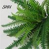 Realistic Faux Fern 1 Set Artificial UV Resistant Home Office Wedding Greenery Eco-friendly Indoor Outdoor Garden Yard Plastic Plants Fake Leaves