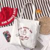 New canvas bag women's trend simple fashion women's bag shoulder bag fresh element handbag