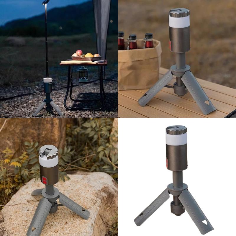 Watertight Rechargeable Camping Tent Light 5 Light Modes Outdoor Camping Lanterns Light, Height & Brightness Adjustable
