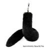 Foxes Tail Keychain Cosplays Toy Foxes Tail Keyring Bag Hangings Pendant Charm