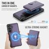 For Samsung Galaxy S24+ Case JEEHOOD J09 RFID Blocking Card Holder Leather Back Phone Cover Magnetic Case