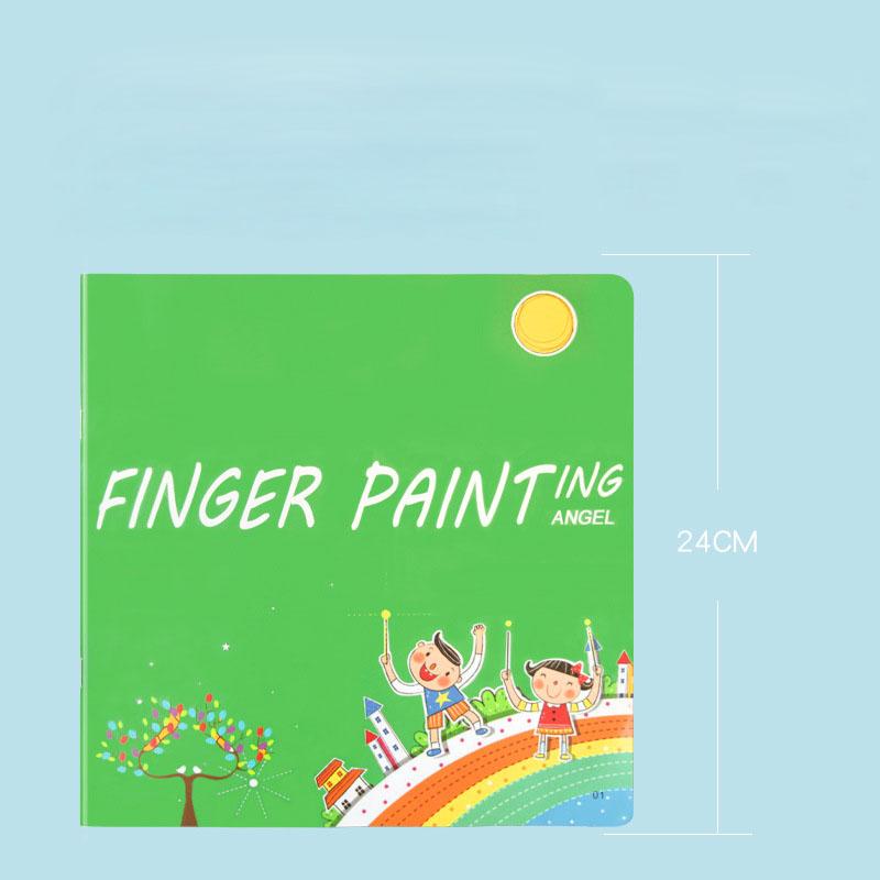 Finger Ink Pads Washable Craft Stamp Pad Kids Diy Early Learning Art And Craft Paint Set Painting Drawing Tools Kit For Children