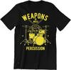 Weapons of Mass Percussion - Funny Men T Shirt Retro Drum Drummer Joke Music