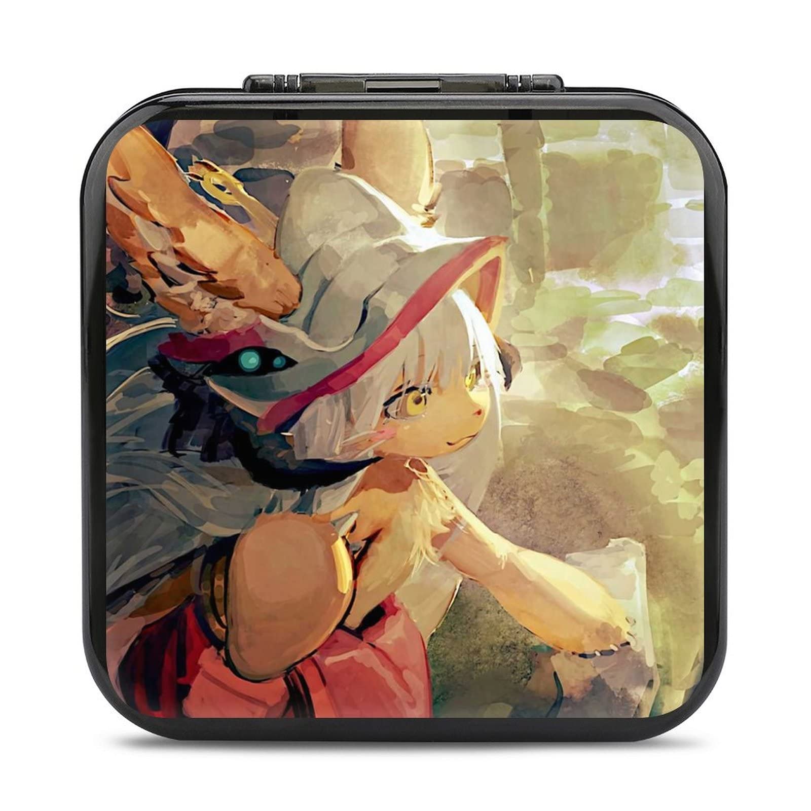 

Made in Abyss Switch Game Card Case with Pockets, Portable Storage, Holds 24 Cards, Slim, Fashionable, Dustproof, and Popular SD Cards