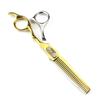 6.0" FWT-02 Napson Bright Gold Hairdressing Shears – Straight & Thinning Scissors
