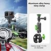 Action Camera Clamp Mount Motorcycle Bike Handlebar Mount for 10-35 Mm Pipe, Rod, Suitable for GoPro Insta360 DJI AKASO
